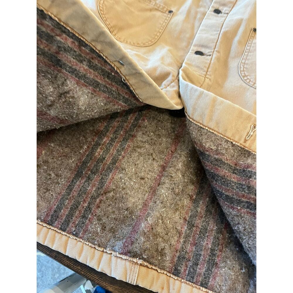 Vtg Dickies Barn Chore Jacket Blanket Lined Men XL Canvas Duck Tan Streetwear - Picture 11 of 15